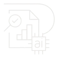 AI Spreadsheet white icon.