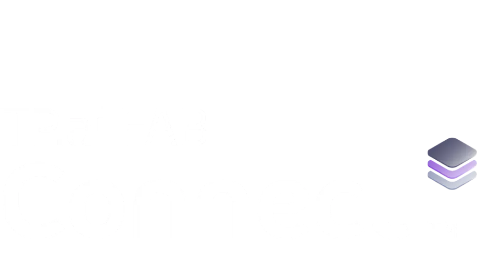TP.ai FAB Connect white logo.